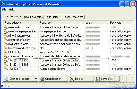 Internet Explorer Password Revealer,Internet Explorer Password Revealer下载,找回IE密码