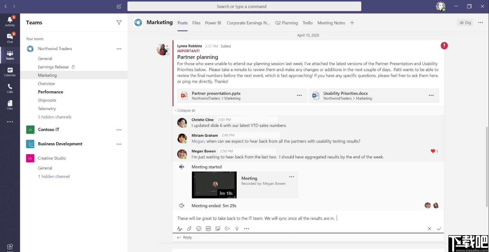Microsoft Teams下载,团队管理,协同办公,视频会议,聊天社交